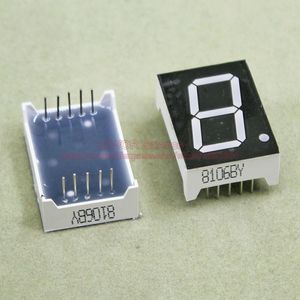 (10pcs / lot) 10 Pins 8011by 0,8 Zoll 1 Bit Ziffer 7 Segment Gelb LED Display Share Common Anode Digital Display