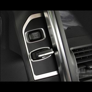 Paslanmaz Çelik Anahtar Delik Paneli Dekorasyon Kapak Trim Iç Ateşleme Cihazı Volvo XC60 Araba Aksesuarları Için Şeritler