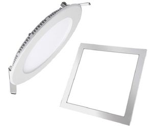 LED Round Panel White Light Bright Wbudowany Sufit Downlight Lampa AC85-265V (okrągła, 3W-25W, ciepłe światło / światło dzienne)