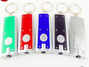 Partihandel 1000PCS Mini Keychain Pocket Torch Tetris LED ficklampa Ljuslampa Mini-Torch