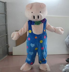 2018 Fabriksförsäljning Hot söt liten piglet gris maskot kostym med clown kostym för vuxen att bära till salu