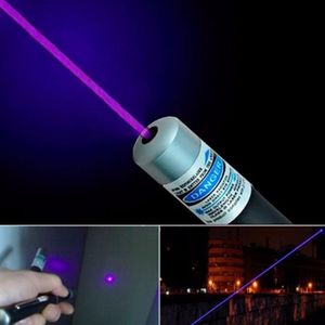 405nm 5mwブルーバイオレット紫色の光線の可視ビームレーザーポインターペン高品質DHLフェデックスEMS無料船