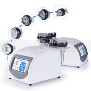 5in1 40K Ultraljudskavitation Slimming RF Radiofrekvens Skin Lyftande vakuumkropp Contouring Beauty Machine för spa