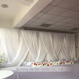 黒いドレープ3mx6mカーテンの結婚式の飾りパーティーの装飾のための結婚式の背景のみ
