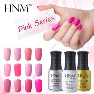 HNM 24 Pink Colors Gel Nail Polish Long Last Gel Polish LED UV GelLak Lucky Lacquer Gelpolish Esmaltes Semi Permanent Shilak ink