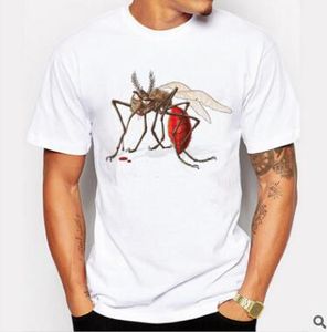 Mosquito casual Mens T Shirt Top Quality Moda Moda Curta Manga Dos Homens Camisetas Tops Engraçado Camiseta