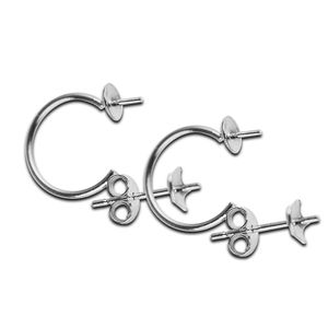 Risultati per orecchini a doppia faccia Beadsnice Argento sterling 925 Componenti per orecchini a bottone anteriore posteriore Regalo fai da te per damigelle d'onore ID 33354