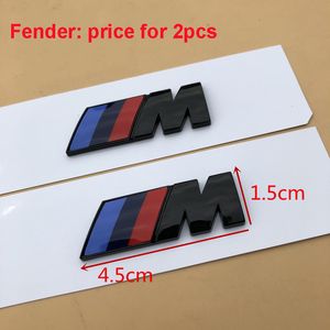 1 pz Nero Lucido 3D ABS M M2 M3 M4 M5 Chrome Emblem Car Styling Parafango Tronco Distintivo Logo Adesivo per BMW buona qualità 220W