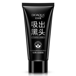 BIOAQUA Aspirazione Black Mask Nose Blackhead Remover Peeling Peel Off Punti neri Trattamenti per l'acne Crema di fango Carbone attivo Cura della pelle del viso