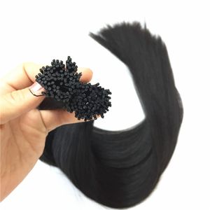 Vorgebundene brasilianische Echthaar-I-Tip-In-Haarverlängerungen, 200 g, 200 Stränge, 14, 16, 18, 20, 22 Zoll, indische Haarprodukte