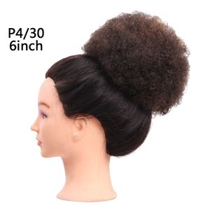 6inch Women's Elastic Net Curly Chignon With Two Plastic Combs Updo Cover Synthetic Hair 40g/pc