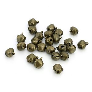 100pcs Antique Bronze Jingle Small Bells Fit Christmas Decoration Crafts 4size Metal Bells Gift Festival Jewelry Charms F5114