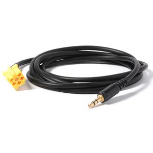 Entrada de cable auxiliar de automóvil 3.5mm Jack Adaptador Cable MP3 para Alfa Fiat Lancia CY481-CN