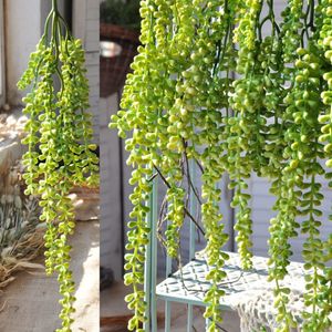 Artificial Flowers Wall Hanging Silk Wisteria Ivy Vine Garland Wedding Party Supplies Christmas Decoration Fake Hang Baskets 6 5al ff