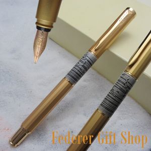 Fuliwen F2003 Unique Rhombus Cheetah graphics Pen Body 10K Golden Nib Fountain Pen