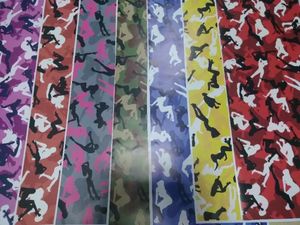 Various Color Snow Girl Camouflage Vinyl For Car & Truck Wrap styling Covering Film with air release / Bubble Freea 1,52x30m(5x98ft ) Roll