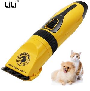 Profesyonel Şarj Edilebilir Pet Kedi Köpek Saç Giyotin Elektrik Pet Bakım Makası Hayvan Tıraş Kesme Makinesi + Tarak Toolbox ZP-292