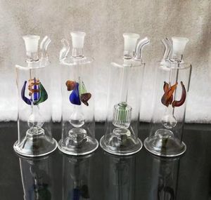 Neue bunte Glas Shisha Großhandel Bongs Rohre Wasserpfeifen Raucherzubehör Stil zufällige Lieferung