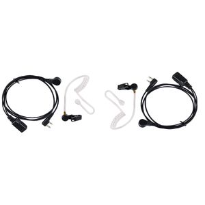 2 * 2 Pin Acoustic Tube Headset Earpieces för ICOM IC-F3 IC-F3S F4 IC-F14-radio