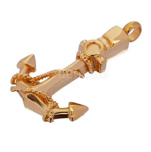Mode smycken halsband rostfritt stål kan öppna fartygets ankare kremation smycken burk aska hänge halsband