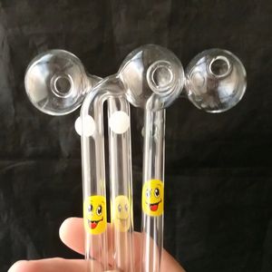 Smiling face Wholesale Glass Hookah, Glass Water Pipe Fittings, Free Shipping