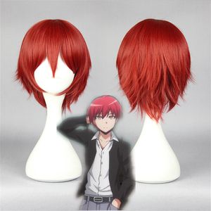 Assassination Classroom Anime Cosplay Wigs Akabane Karuma Red Party Hair