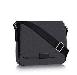 Dystrykt PM Męskie Cross Body Bag Męskie Teczki Prawdziwej Skóry Mężczyźni Torby Wysokiej Jakości Business Torba Mężczyźni Damier Graphite Torby District GM Torba