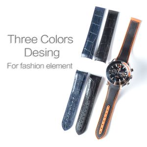 Nylon Watchband Rubber Leather Watchstrap For Planet Ocean 215 600m Man Strap Black Orange Grey 22mm 20mm With Tools2415386