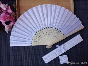 Europejski styl Originality Fan Gift High Grade Silk Fani składane z drukowaniem Favors Favors Praktyczne światło 3 5SZ CC