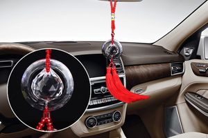 Car Pendant Chinese Style Crystal Gourd Auto Hanging Ornament Lucky Blessing Safe Automobile Interior Decoration Car Accessories
