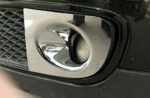 Maior estrela ABS chrome 2 pcs tampa da decoração da lâmpada de nevoeiro da frente do carro Para Volkswagen Passat B5