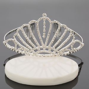 Bridal Tiaras со стразами Свадебные Ювелирные Изделия Девушки для наушников День на день рождения Party Performance Pageant Crystal Crowns Свадебные аксессуары # BW-T070