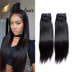 Bella Hair®2 Bundles to Sell Natural Color 9A Brazilian Human Hair Extension 10"-24" Double Weft Straight Julienchina FreeShipping