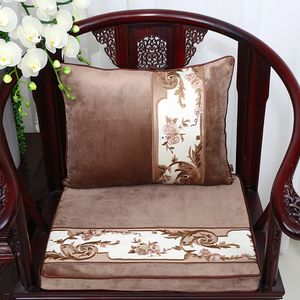 Patchwork Luxury Velvet Chair Cushion Seat Pad Thick Sofa Seat Cushion Lumbar Pillow High End Armchair Christmas Cushions