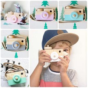 Mini Cute Wood Camera Toys Safe Natural Toy For Baby Children Fashion Clothing Accessory Toys Birthday Christmas Holiday Gifts