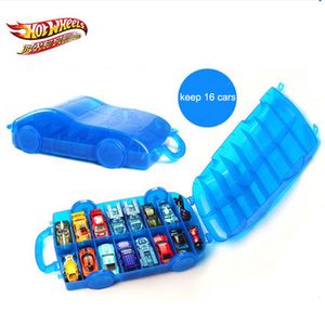 Storage Box Holds 16 Piece Hot Wheels Cars Models Toys Parking Lot Portable Two-Way Folding Movable Vehicles