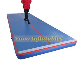 Tappetini Air Track 4x1x0.2m Tappetini Yoga Gonfiabile Air Track Ginnastica per Uso Domestico, Spiaggia, Parco e Acqua con Pompa