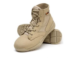 عالية الجودة خفيفة الرجال الجيش الأحذية الأحذية العسكرية القتالية التكتيكية الكاحل الأحذية للرجال الصحراء / الغابة أحذية الأحذية في الهواء الطلق