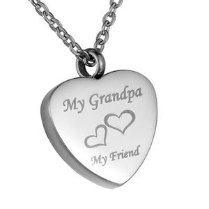 Funeral jewelry engraved text friend photo plane heart-shaped pendant can open stainless steel to commemorate lover's pendant