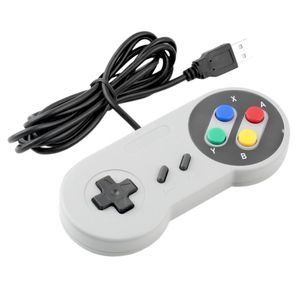 Retro controlador usb joystick joystick para pc mac super snes gamepad controladores de jogo dhl fedex ups frete grátis