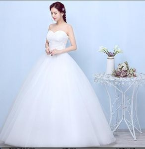 Real Photo Abiti da sposa su misura 2018 Coreano semplice pizzo a vita alta maternità abito da sposa Vestido De Noiva donne incinte