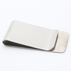 Fermasoldi in metallo argento Fermasoldi portatile in acciaio inossidabile Portamonete con morsetto per contanti Portamonete tascabile1235f