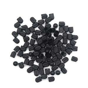 100Pcs Plastic Car Auto Bike Motorcycle Truck wheel Tire Valve Stem Caps Black For all US car model