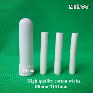 200 sets Wholesale Inhalers Blank Aroma Nasal Inhaler, Plastic Bottle Nasal Inhalers Sticks( High Quality Cotton Wicks 51mm)