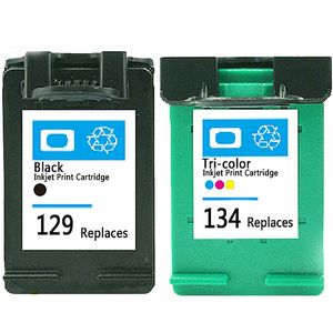 129 134 Ink Cartridge black Tricolor For HP DeskJet 5940 5943 6940 6943 6983 Photosmart 2570 2573