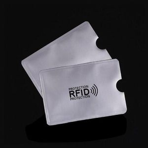Aluminum Foil Anti-scan RFID Shielding Blocking Sleeves Secure Magnetic ID IC Credit Card Holder NFC ATM Contactless Identity Lock Protector