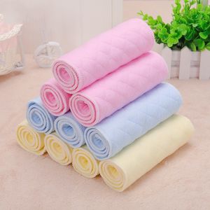 Respirável e confortável 6 camadas coloridas Ecológica Cotton bebê Fralda de pano Inserções reutilizável lavável Fraldas Fralda em mudança