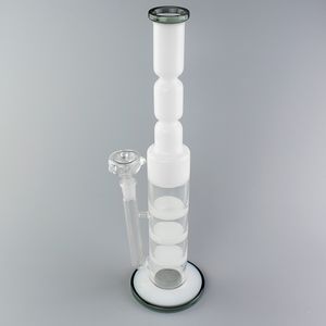Triple Honeycomb Perc Hookah Bong: 14.8 Inches with Glass Bowl Included