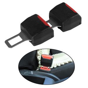 2pcs Universal Car Seat Belt Clip Black Extender Safety Belts Plug Alarm Canceller