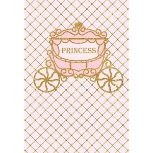 Princess Carriage Baby Shower Backdrop Light Pink Newborn Photography Props Girl's Birthday Party Photo Booth Background Customized